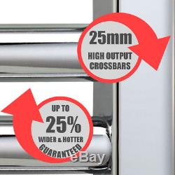 Chrome Straight Central Heating Premium Towel Rail Warmer Bathroom Radiator