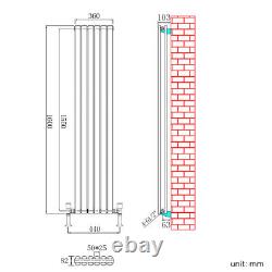 Column Radiator Double 1800 1600 Anthracite Vertical Central Heating Tall Rads