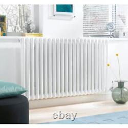 Column Radiator Horizontal Traditional Steel White Heating Panel (H)60x(W)104cm