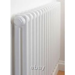 Column Radiator Horizontal Traditional Steel White Heating Panel (H)60x(W)104cm