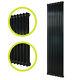 Column Radiators Jet Black 2 x Sizes Vertical Traditional Style Central Heating
