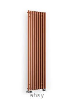 Copper Horizontal Designer Radiator Oval Column Central Heating Rads 1800x480mm