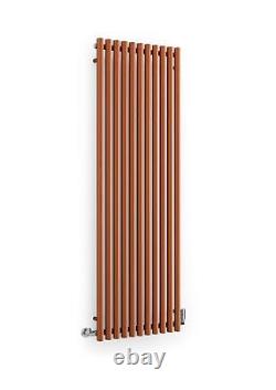 Copper Horizontal Designer Radiator Oval Column Central Heating Rads 1800x590mm
