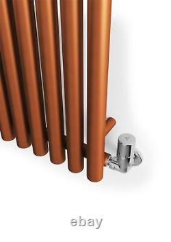 Copper Horizontal Designer Radiator Oval Column Central Heating Rads 1800x590mm