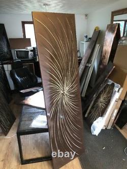 Copper Over Cream Swirl designer Vertical radiator 500-1800 3300btu