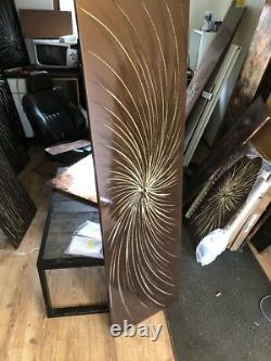 Copper Over Cream Swirl designer Vertical radiator 500-1800 3300btu