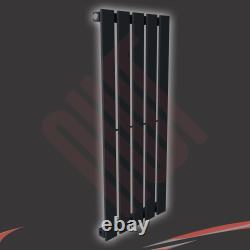 Corwen Vertical Central Heating Radiators Flat Panels Chrome Grey Black & White