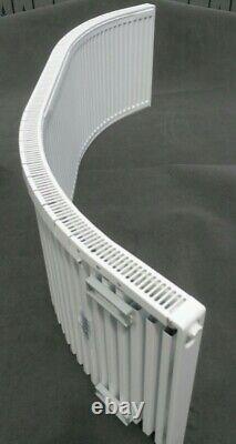 Curved domestic central heating radiator