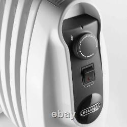 DeLonghi 800 Watt Eco Oil Filled Radiator TRNS0808M Portable Home Office Heater