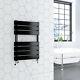 Designer Black Oval Column Bathroom Radiator Towel Rails Central Heating Rads UK