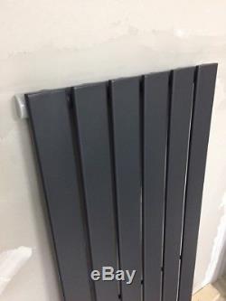 Designer Chrome Towel Rail 1200 High Vertical Radiator Central Heating Flat Tube
