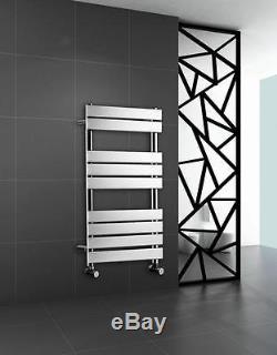 Designer Chrome Vertical Towel Rail Central Heating Bathroom Radiator 1000 x 600