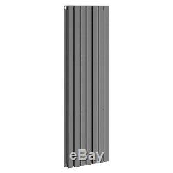 Designer Double Panel Vertical Central Heating Radiator 1600 x 525mm Anthracite