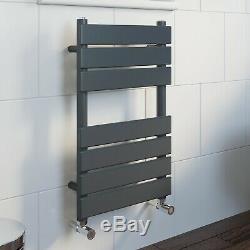 Designer Flat Panel Heated Bathroom Towel Rail Radiator Rad Anthracite Grey