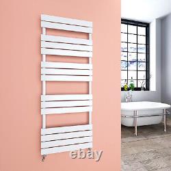 Designer Flat Panel Heated Bathroom Towel Rail Radiator White Black Anthracite