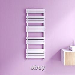 Designer Flat Panel Heated Bathroom Towel Rail Radiator White Black Anthracite