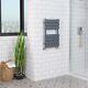 Designer Flat Panel Sand Grey Heated Bathroom Toilet Modern Towel Rail Radiator