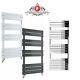 Designer Flat Radiator Panel Heated Bathroom Towel Rail White, Chrome &Anthracite