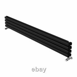 Designer Horizontal Radiator Oval Column Central Heating Double Panel Rads UK