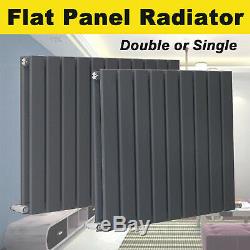 Designer Radiator Double Single Panel Anthracite Bathroom Central Heating Grey