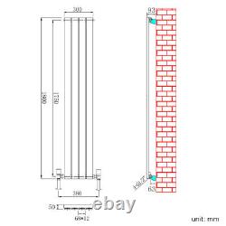 Designer Radiator Flat Panel Central Heating Vertical Horizontal Double Rads