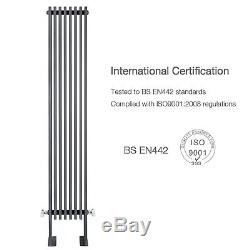 Designer Radiator Flat Panel Double Tall Upright Central Heating Anthracite