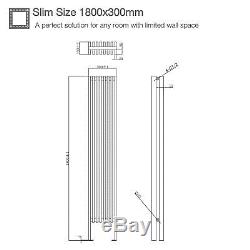Designer Radiator Flat Panel Double Tall Upright Central Heating Anthracite