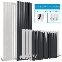 Designer Radiator Horizontal Vertical Flat Panel Oval Column Central Heating