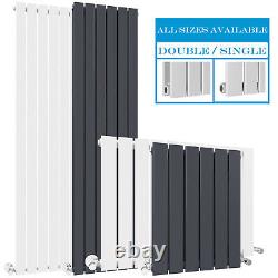 Designer Radiator Horizontal Vertical Flat Panel Oval Column Central Heating HZ