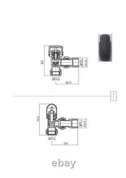 Designer Radiator Vertical Double Valves Oval Panel Anthracite Grey 1800x360mm