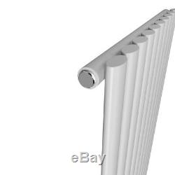 Designer Radiator Vertical Oval Column Panel Rad Central Heating White Bathroom
