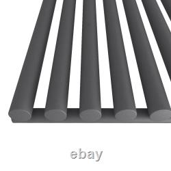 Designer Radiator Vertical Round Column Heated Rads Single Double Anthracite