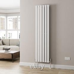 Designer Radiator Vertical White Flat Panel Rads Single Panel 1800x452mm