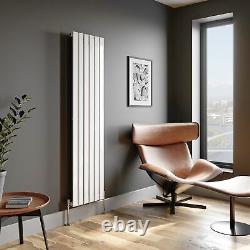 Designer Radiator Vertical White Flat Panel Rads Single Panel 1800x452mm