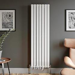 Designer Radiator Vertical White Flat Panel Rads Single Panel 1800x528mm