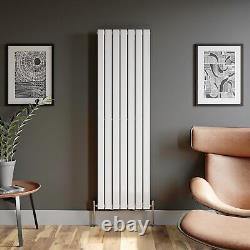 Designer Radiator Vertical White Flat Panel Rads Single Panel 1800x528mm