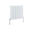 Designer Radiator White Double Flat Panel Oval Column Central Heating Rad Modern