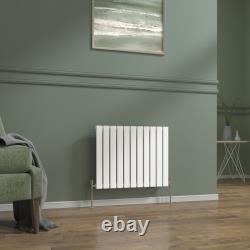 Designer Radiator White Oval Column Flat Panel Single Double Heating Rads