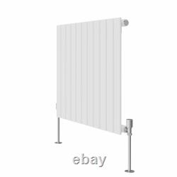 Designer Radiator White Oval Column Flat Panel Single Double Heating Rads