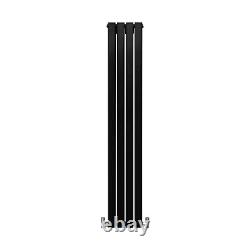 Designer Radiators Flat Panel Central Heating Horizontal Vertical Matte Black