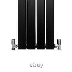 Designer Radiators Flat Panel Central Heating Horizontal Vertical Matte Black