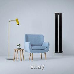 Designer Radiators Flat Panel Central Heating Horizontal Vertical Matte Black