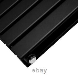 Designer Radiators Flat Panel Central Heating Horizontal Vertical Matte Black