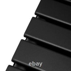 Designer Radiators Flat Panel Central Heating Horizontal Vertical Matte Black