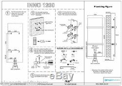 Designer Towel Rail Central Heating Bathroom Radiator Black or White Chrome Bars