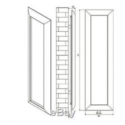 Designer White Mirror Frame Vertical Column Wall Radiator Central Heating Carisa