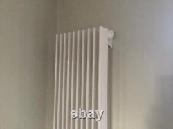 Designer radiator vertical height 150cm, width 30cm, depth 6.5cm (13fromwall)