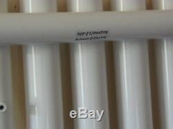 Designer vertical radiator electric/central heating GEYSER Circolo blanco