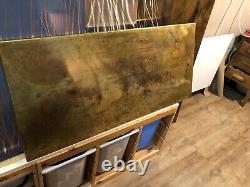 Distressed Etched Solid Brass Designer Radiator Vertical 505/1805mm 3300btu