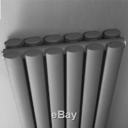 Double Designer Central Heating Vertical Radiator 1500mm H x 354mm W Anthracite